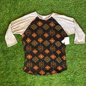 New with Tags! LuLaRoe Long Sleeve Randy Top In XL